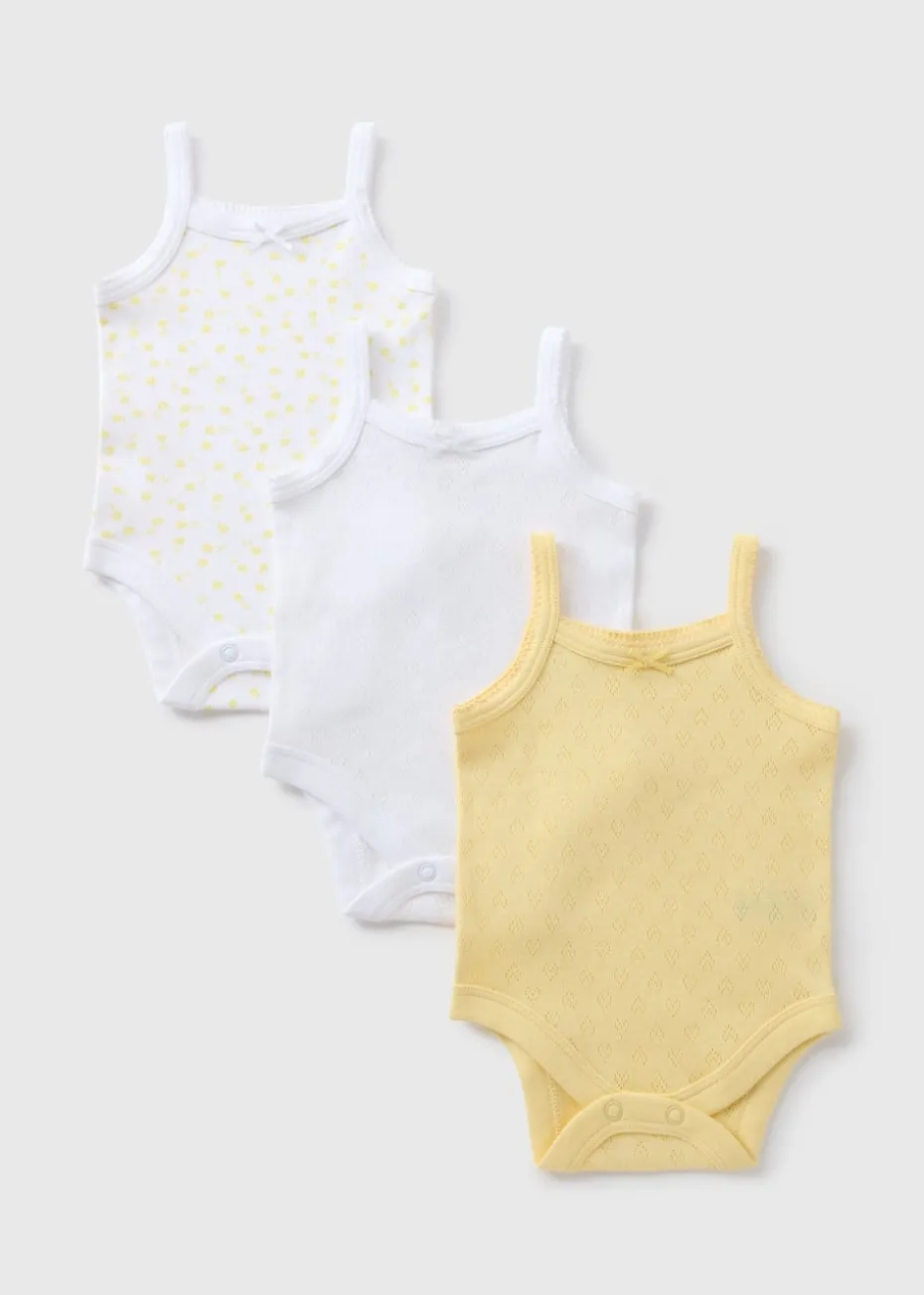 Baby 3 Pack Yellow Bodysuit (Newborn-24mths)