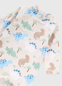 Baby Beige Dino Surf Suit (Newborn-23mths)
