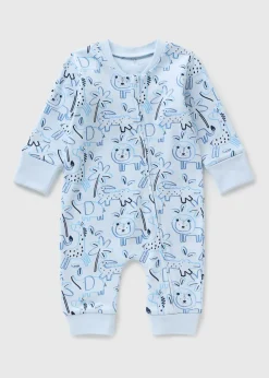 Baby Blue Animal Sleepsuit (Newborn-23mths)
