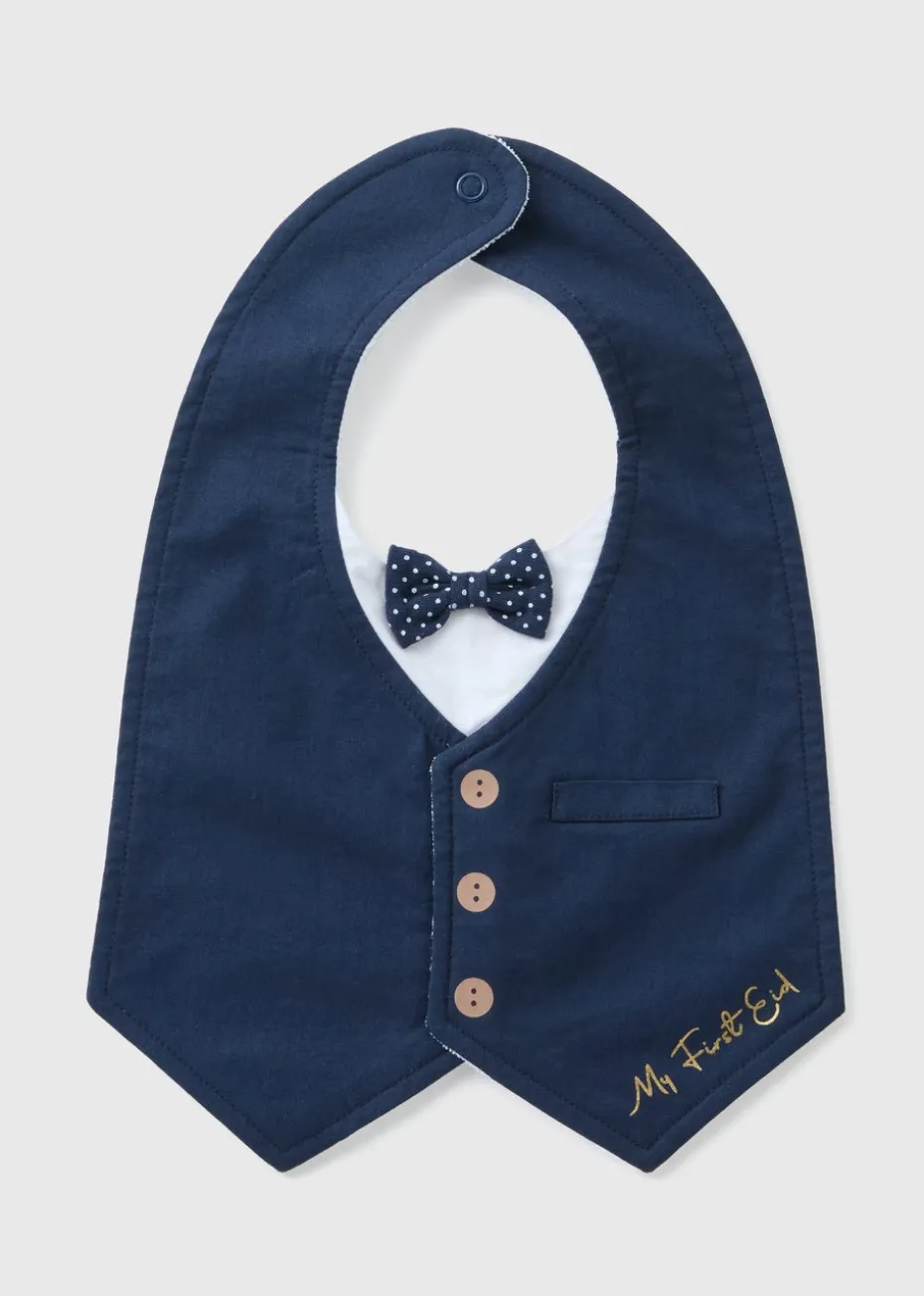 Baby Blue Bow Tie Bib
