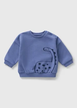 Baby Blue Dino Sweatshirt (Newborn-23mths)