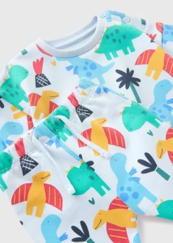 Baby Blue Dino Sweatshirt & Jogging Bottom Set (Newborn-23mths)