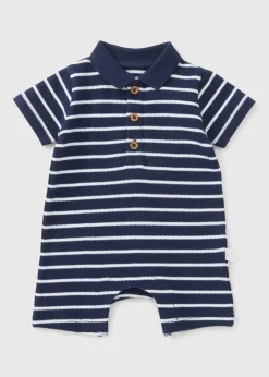 Baby Blue Stripe Romper (Newborn-23mths)