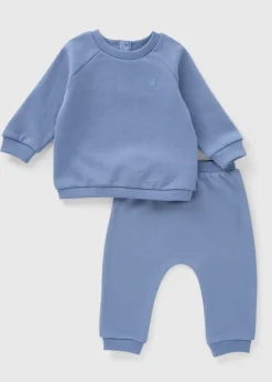 Baby Blue Sweatshirt & Jogging Bottom Set (Newborn-23mths)