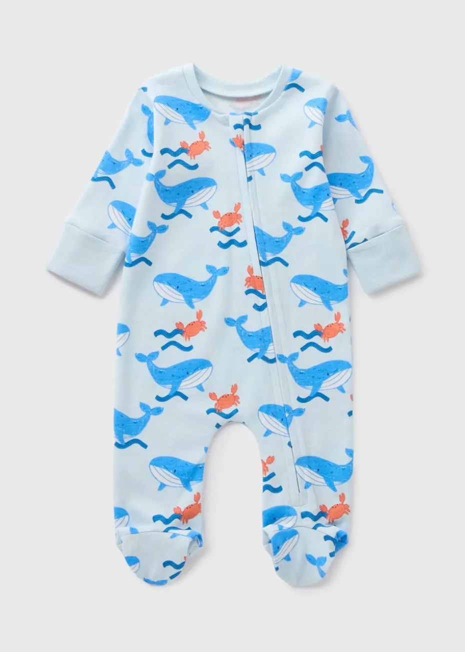 Baby Blue Whale Bodysuits (Newborn-18mths)
