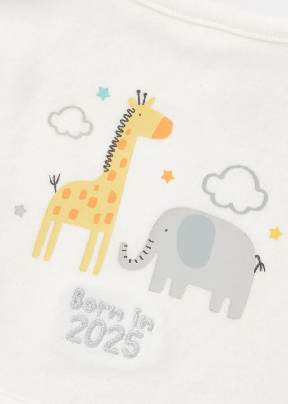 Baby Cream Born In 2025 Bib