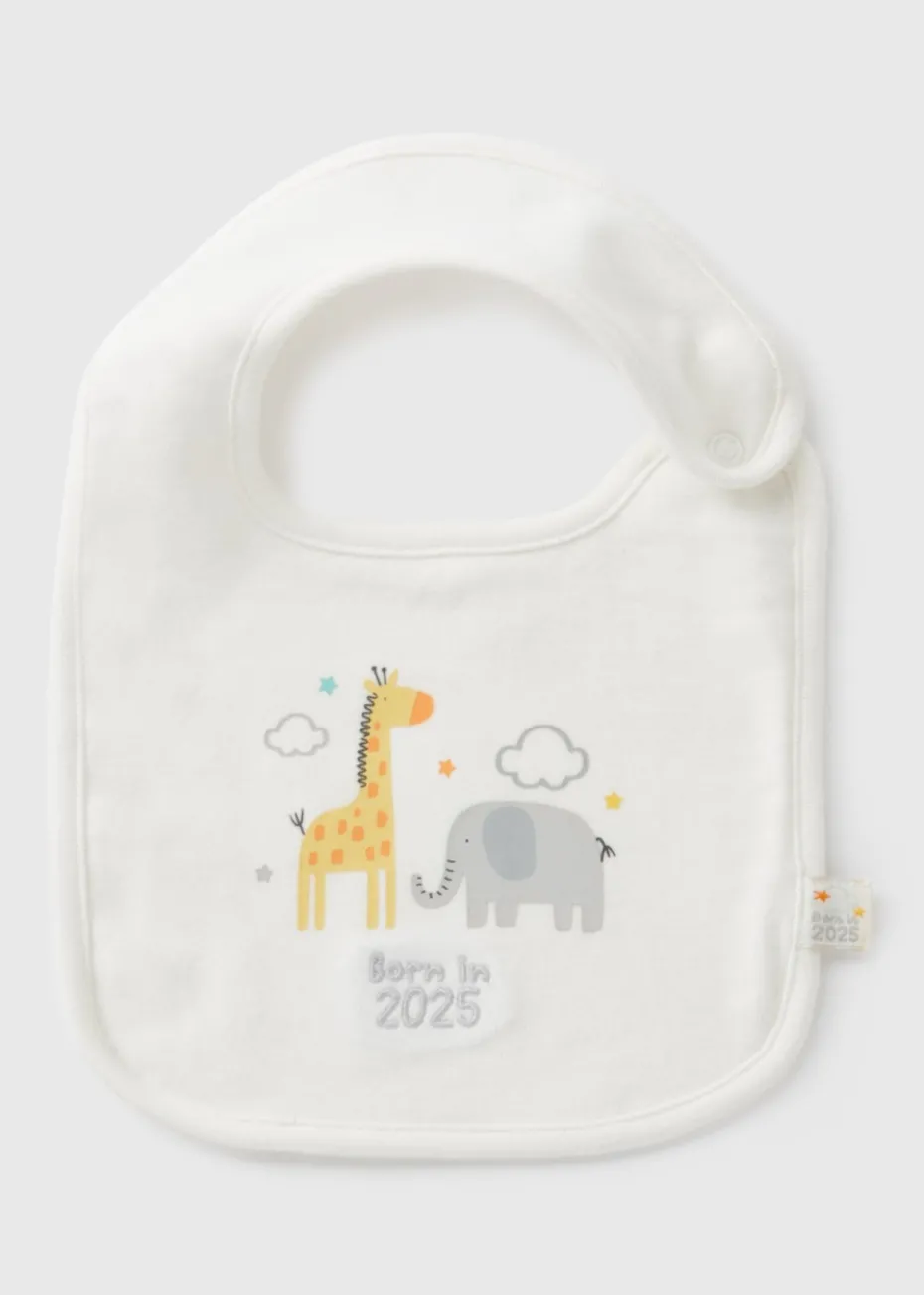 Baby Cream Born In 2025 Bib