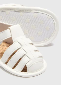 Baby Cream Caged Sandals (Newborn-18mths)