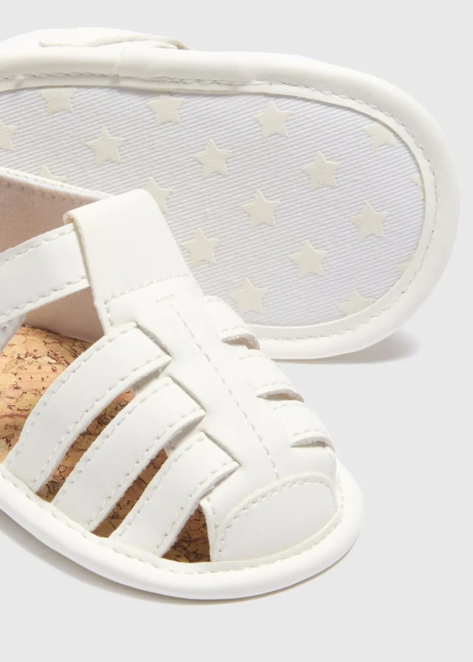 Baby Cream Caged Sandals (Newborn-18mths)