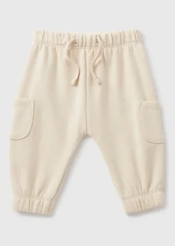 Baby Cream Cargo Jogging Bottoms (Newborn-23mths)