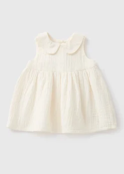 Baby Cream Collar Dress (Newborn-23mths)