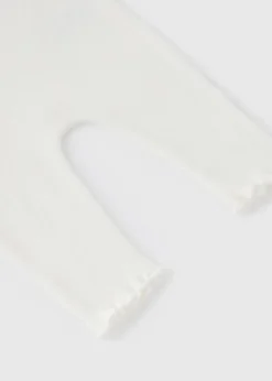 Baby Cream Ribbed Leggings (Newborn-23mths)