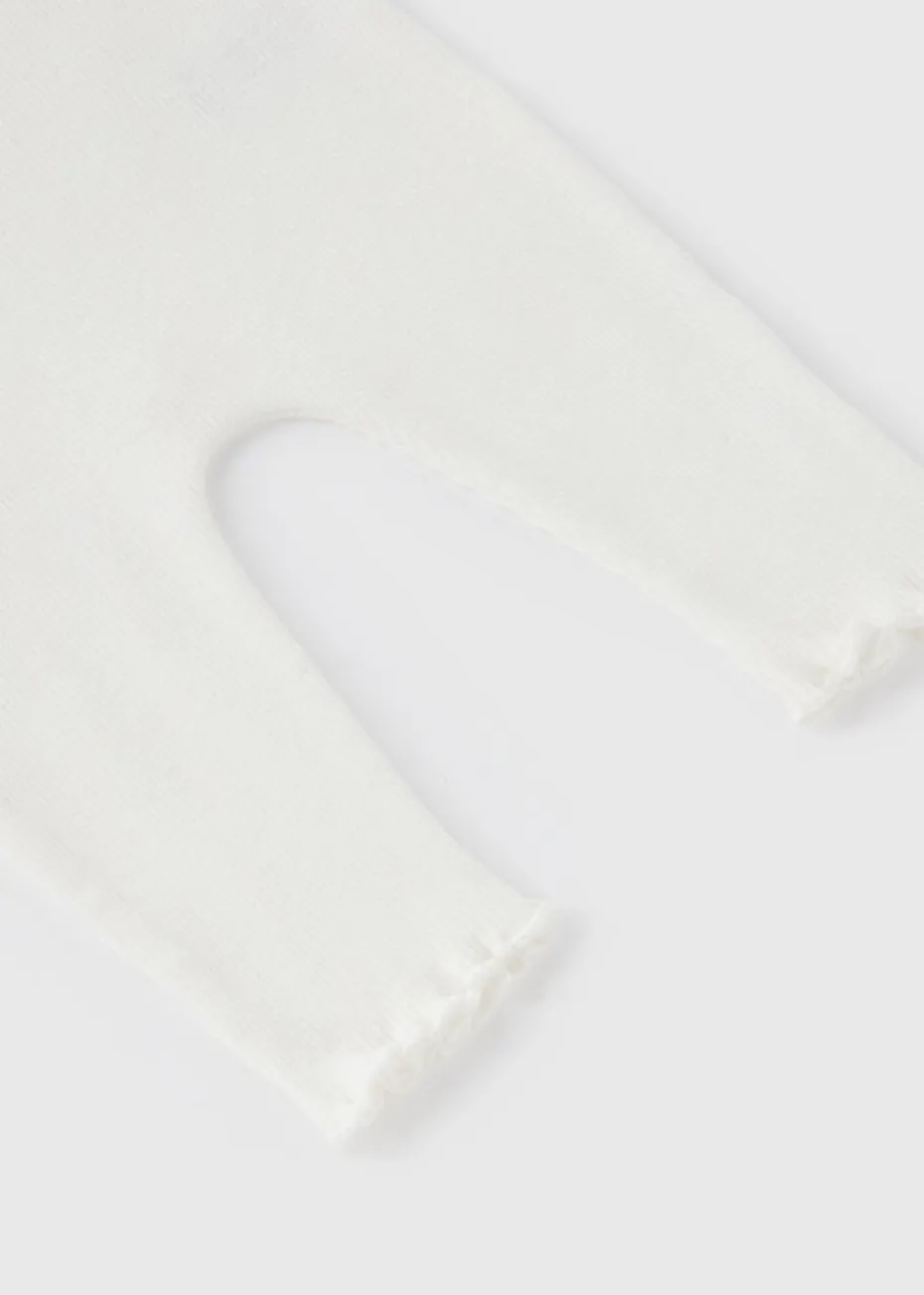 Baby Cream Ribbed Leggings (Newborn-23mths)