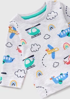 Baby Grey Transport Long Sleeve Top (Newborn-23mths)