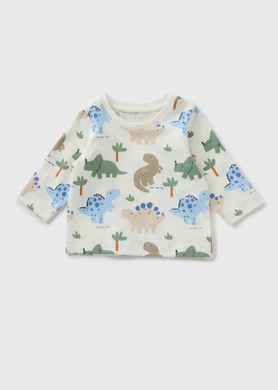 Baby Multicolour Dino Long Sleeve Top (Newborn-23mths)