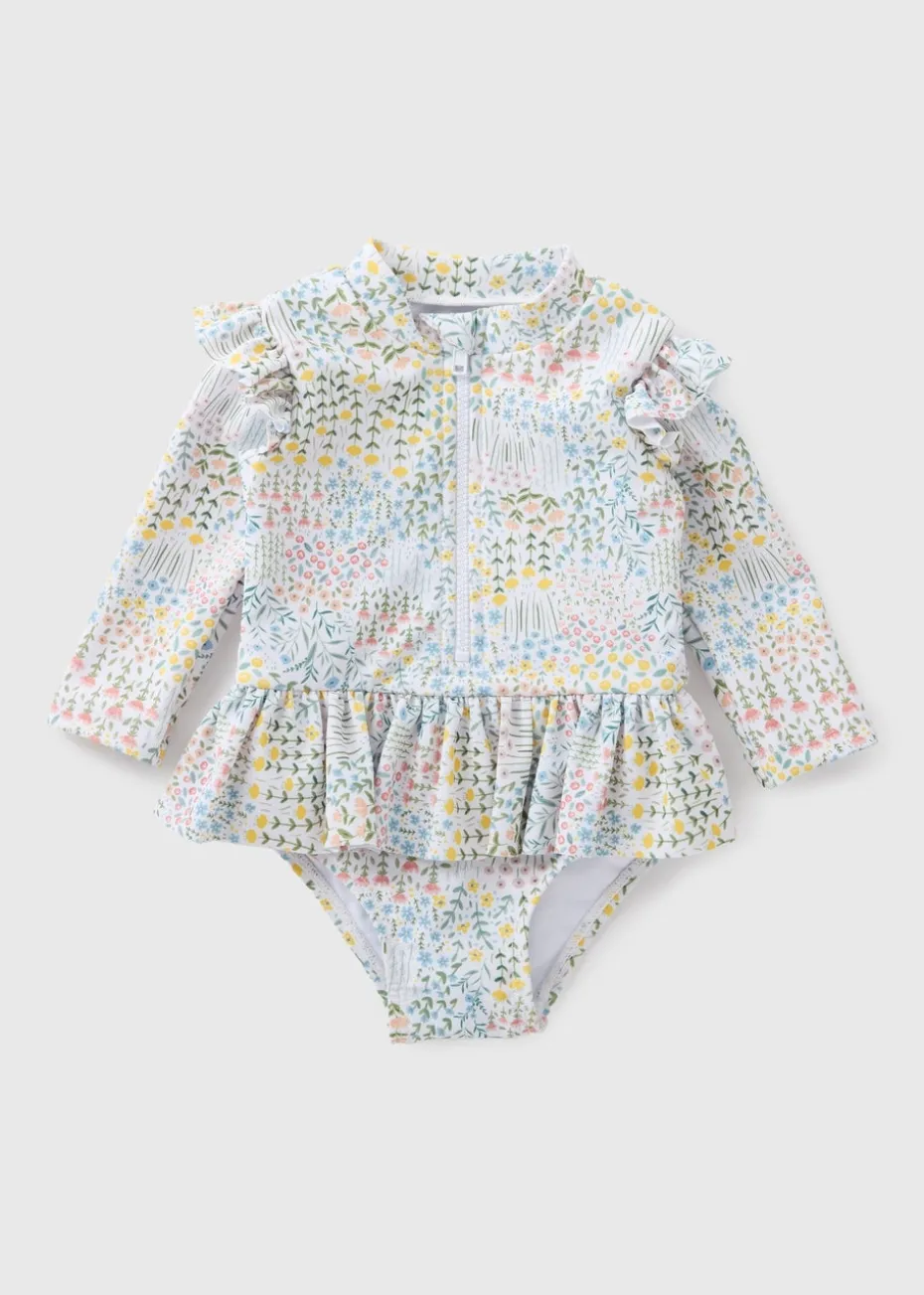 Baby Multicolour Floral Swimsuit (Newborn-23mths)