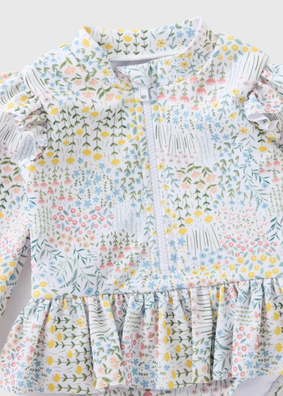 Baby Multicolour Floral Swimsuit (Newborn-23mths)