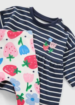 Baby Multicolour Strawberry Top & Legging Set (Newborn-23mths)
