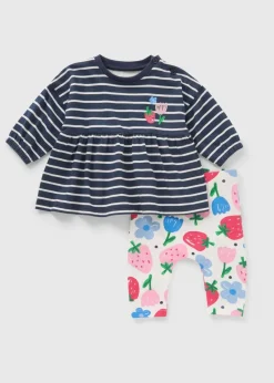 Baby Multicolour Strawberry Top & Legging Set (Newborn-23mths)