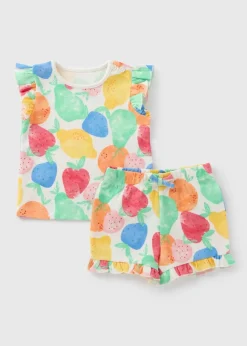 Baby Multicoloured Strawberry Top & Shorts Set (Newborn-23mths)