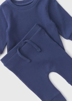 Baby Navy Top & Leggings Set (Newborn-23mths)