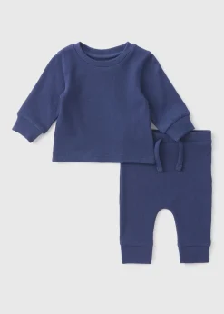 Baby Navy Top & Leggings Set (Newborn-23mths)