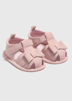 Baby Pink Bow Sandals (Newborn-18mths)