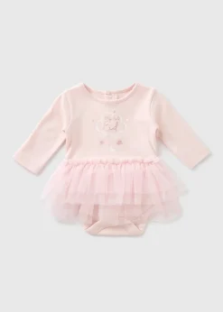 Baby Pink Eid Mesh Bodysuit (Newborn-12mths)