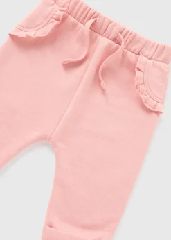 Baby Pink Frill Jogging Bottoms (Newborn-23mths)