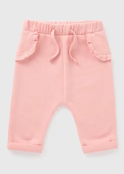 Baby Pink Frill Jogging Bottoms (Newborn-23mths)