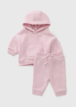 Baby Pink Hoodie & Joggers Set (Newborn-23mths)