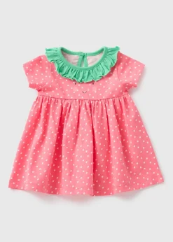 Baby Pink Strawberry Dress (Newborn-23mths)