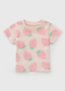 Baby Pink Strawberry T-Shirt (Newborn-23mths)