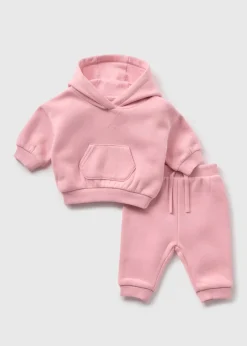 Baby Pink Sweatshirt & Jogging Bottoms Set (Newborn-23mths)