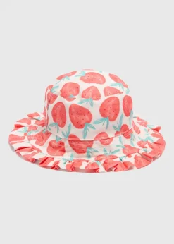Baby Red Strawberry Bucket Hat (Newborn-24mths)