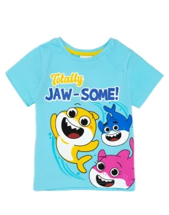 Baby Shark Kids Blue Shortie Pyjamas (12 Months-5 Years)