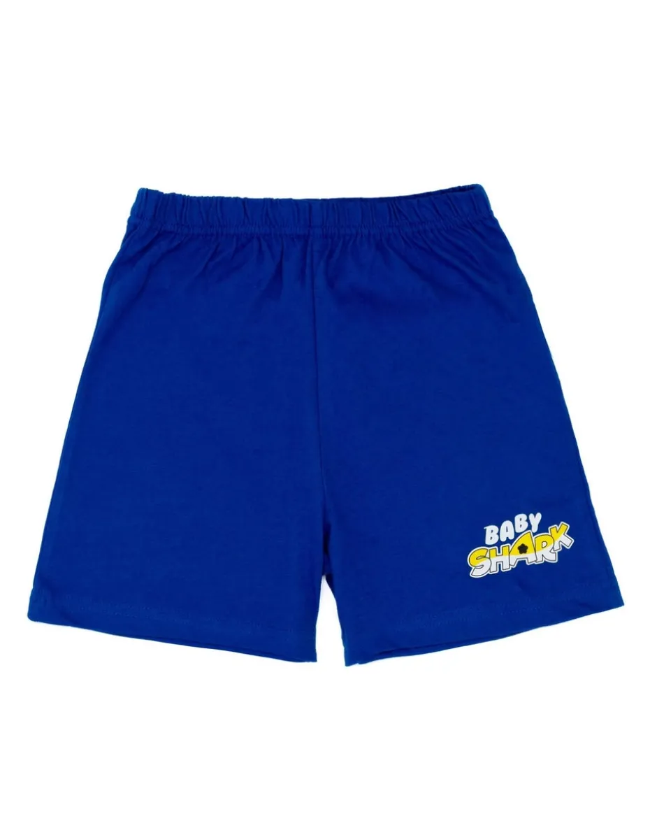 Baby Shark Kids Blue Shortie Pyjamas (12 Months-5 Years)