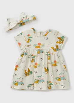 Baby White Lion King Dress & Headband Set (Newborn-18mths)