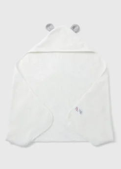 Baby White Panda Hooded Towel
