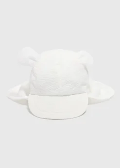 Baby White Seersucker Sun Hat (Newborn-23mths)
