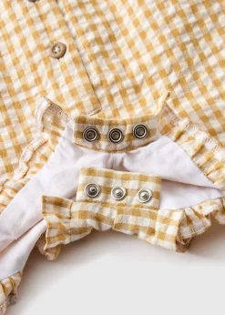 Baby Yellow Gingham Romper Set (Newborn-23mths)