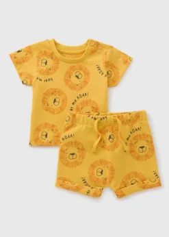 Baby Yellow Lion Top & Shorts Set (Newborn-23mths)