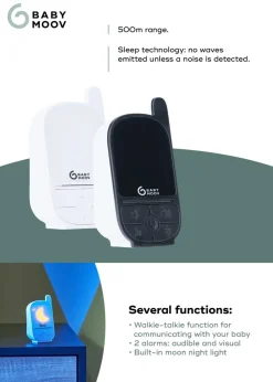 Babymoov Black/ Off White Handy Care Audio Monitor