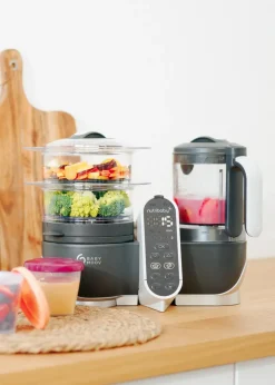 Babymoov Industrial Grey Nutribaby Plus 6 in 1 Baby Food Maker