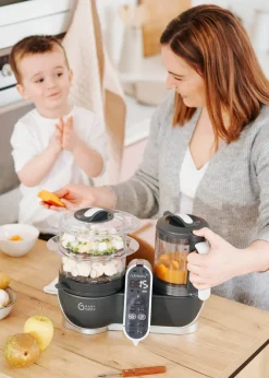 Babymoov Industrial Grey Nutribaby Plus 6 in 1 Baby Food Maker