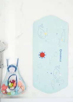 Badabulle Blue Extra Long Bathmat