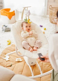 Badabulle Cream Lateral Swing with Remote