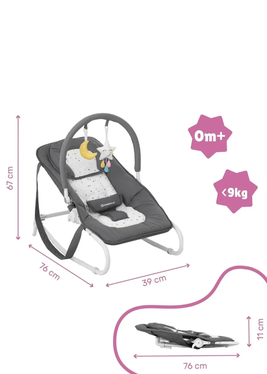 Badabulle Grey Moonlight Easy bouncer