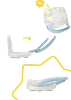 Badabulle White Foldable Bath Seat