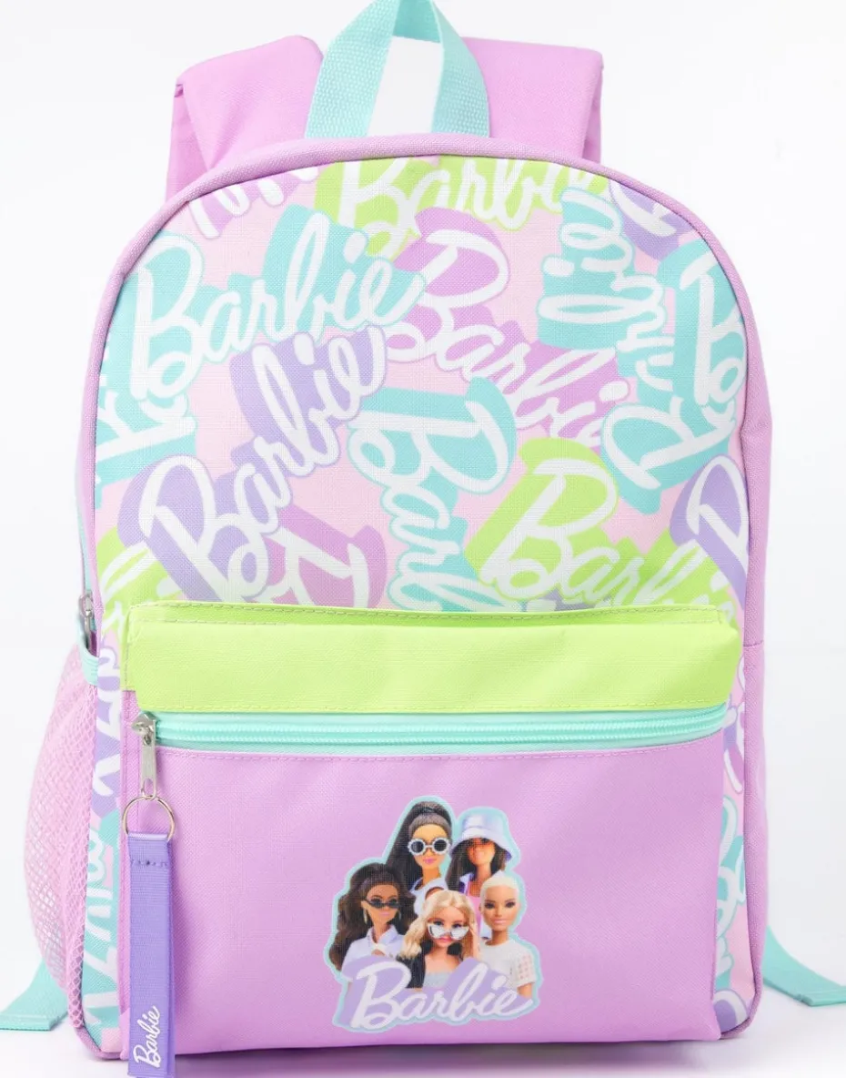 Barbie 4 Piece Purple Backpack Set